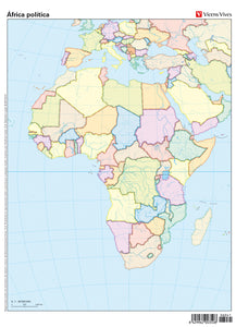 Mapa Mudo Africa Politica N/E